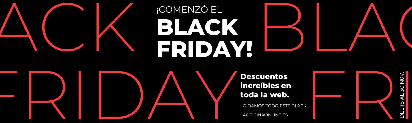 Black Friday lo damos todo! Compra tus muebles de oficina ahora.